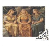 Puzzle 52x38cm/1000pcs pour Adultes Portrait de la déesse du Destin,pour Femmes Et Hommes,Planche en Bois,Verrouillage De Précision
