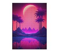 Puzzle 52x38cm/1000pcs pour Adultes Shining Ascents Synthwave Adolescents Puzzles Jeu Manuel Course De Vitesse Offrez-Leur des Cadeaux pour Toute La Famille 52x38cm/1000pcs