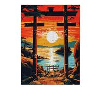 Puzzle 52x38cm/1000pcs pour Adultes The Charm of Sunrise Gate Adolescents Puzzles Jeu Manuel Course De Vitesse Offrez-Leur des Cadeaux pour Toute La Famille 52x38cm/1000pcs