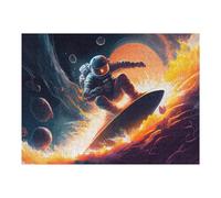 Puzzle 52x38cm/1000pcs Space Surfing Adventure -10 Puzzles pour Adolescents : Jeux Pratiques D'analyse Et De Logique, Parfaits comme Cadeaux pour Toute La Famille 52x38cm/1000pcs