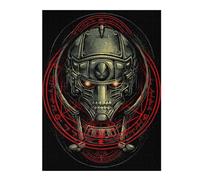Puzzle 52x38cm/1000pcs Steampunk Helmet Illustration Puzzle Adulte Jeux De Société en Famille Vacances À La Maison Passer Le Temps Cadeaux d'anniversaire Et Idées Cadeaux Uniques 52x38cm/1000pcs