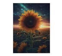 Puzzle 52x38cm/1000pcs Sunflower Night Milky Way Puzzles pour Adultes, Jeux De Famille, Assemblage De Motifs, Idéal comme Cadeau pour Toute La Famille 52x38cm/1000pcs