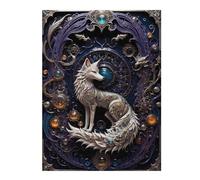 Puzzle 52x38cm/1000pcsSteampunk Fox Art Deco Puzzles pour Adultes, Jeux De Famille, Assemblage De Motifs, Idéal comme Cadeau pour Toute La Famille 52x38cm/1000pcs