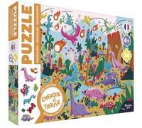 Puzzle 54 pièces Auzou Cherche et trouve Les dinosaures