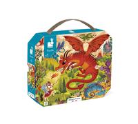 Janod – Puzzle éducatif Royaume des Dragons – 54 pièces + poster – Dès 5 ans – Fabriqué en France