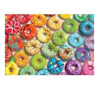 Puzzle 550 pièces : Boîte métal : Arc-en-ciel de beignets Eurographics G