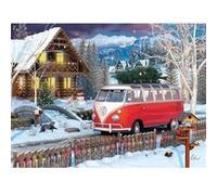 Puzzle 550 pièces : Boîte métal : Bus de Noël Eurographics G