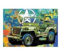 Puzzle 550 pièces : Boîte metallique : Jeep Militaire Eurographics G