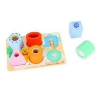 Puzzle 6 cubes sensoriels en bois winnie l'ourson et ses amis - jouet disney baby - eveil bebe 12 mois et plus