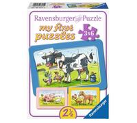Puzzle 6 pièces 3 Puzzles - Ravensburger - My First Puzzle - Animaux - Intérieur - 3 ans et plus