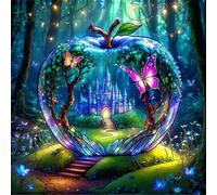 Puzzle 60 Pièces Adultes Château Jungle Papillon, Développe Observation, Logique et Concentration, Puzzle Adulte 60 Pieces 35x35 cm