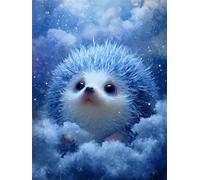 Puzzle 60 Pièces Adultes Mignon hérisson Moelleux 40x28cm 60 Pièces Puzzles pour Adultes Jeu éducatif défi Jouet, Puzzle Impossible pour Toute la Famille