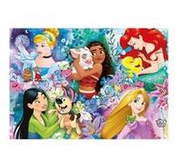 Puzzle 60 pieces mulan vaiana cendrillon raiponce ariel la petite sirene - puzzle clementoni enfant princesse disney et leur amis G