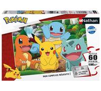 Nathan Puzzle – Les Pokémon au Parc – 60 pièces – Enfants dès 6 ans – Carton épais