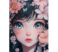 Puzzle 60 Pièces pour Adultes, Beauté Fleur Anime Puzzle Adulte 60 pièces, Jeu de Création et Logique, Activité Détente, Idée Cadeau Adulte Décoration Intérieure