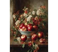 Puzzle 60 Pièces pour Adultes, Bol de Fruits Puzzle Adulte 60 pièces, Jeu de Création et Logique, Activité Détente, Idée Cadeau Adulte Décoration Intérieure