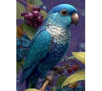 Puzzle 60 Pièces pour Adultes, Fruit du Perroquet Bleu Puzzle Adulte 60 pièces, Jeu de Création et Logique, Activité Détente, Idée Cadeau Adulte Décoration Intérieure