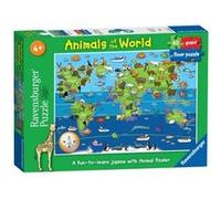 Ravensburger - Puzzle géant sol - Animaux du Monde - 60 pièces