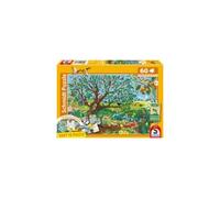 Puzzle 60 pièces SCHMIDT SPIELE - Animaux dans le jardin, panorama rectangulaire, Dès 5 ans