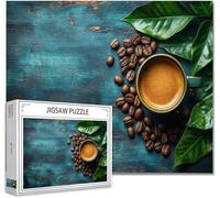 Puzzle 6000 Pieces Adultes café Jigsaw Puzzles Classiques Impossible Qualité SupéRieure Bois Panorama Art, Stimulent La Logique et La Concentration avec Une IdéE Cadeau Homme/Femme 105.5X179.5cm Q-4