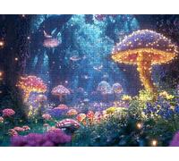 Puzzle 6000 Pieces Adultes, Challenge Casse-Tête Difficile, Format 179 x 105 cm, Puzzle Bois Coloré pour Détente, Jeu de Société Famille, Impossible Classique Jigsaw Puzzles rêve Champignon f0-776