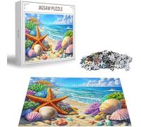 Puzzle 6000 Pièces Adultes Étoile de mer, Puzzle 6000 Pièces Parfaitement Imbriquées Lettres au Dos, DIY Plage Impossible Difficile Puzzles pour Adultes et Adolescents, Hommes et Femmes H-1008