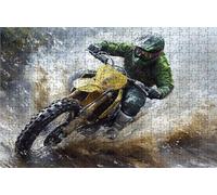 Puzzle 6000 Pieces Adultes Moto, Puzzle 6000 Pièces Bois DIY Adulte Test De Course, Puzzle Classiques Compact Box pour Tableau Decoration Murale Cadeau Femme 180x105 CM RXPT-9639