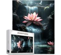 Puzzle 6000 Pièces Adultes, Pierre Puzzle Lotus Motif Désign, Grand Bois Jigsaw 179x105cm Débutant Fille éducatif Challenge Toy Emballage Cadeau for Decoration Chambre Murale, Cadeau Femme, Model970