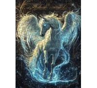 Puzzle 6000 Pièces, Ailes De Cheval Blanc Adultes Puzzle 6000, Classique Jigsaw Puzzles, Jeu Éducatif Puzzles, Défi Impossible, Jeu D'adresse pour Toute la Famille, Décoration de la Les Murs BXHZW4-22