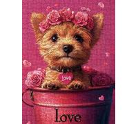 Puzzle 6000 Pièces, Amour Chiot Adultes Puzzle 6000, Classique Jigsaw Puzzles, Jeu Éducatif Puzzles, Défi Impossible, Jeu D'adresse pour Toute la Famille, Décoration de la Les Murs BXHZW4-13