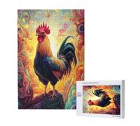 Puzzle 6000 Pieces Animal Grand Puzzle Classiques en Bois pour Adultes, Jeux Amusants/Colorés/Impossible/Difficiles, Cadeau d'anniversaire de Festivals pour la Famille Amis Cadeaux, Poulet M-1723