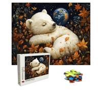 Puzzle 6000 Pièces Animal, Puzzle Adulte Bois, Impossible Classique Jigsaw Puzzles Ours Blanc, Jeu D'adresse pour Toute la Famille, Puzzles Coloré Jeu Ponte, Decoration Cadeau 179.5 X 105.5 cm 8p-101