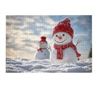 Puzzle 6000 Pièces Bonhomme de Neige, 6000 Pièces Puzzle Adulte, Jeu de Concentration, 179.5x105.5cm Grand Puzzles Bois pour Décoration Murale Maison, Jeu de Puzzles Ferme pour Toute la Famille, -7038