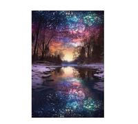 Puzzle 6000 Pieces Couleur Puzzle Ciel étoilé 6000 Pièces Grand Adultes Difficile Jigsaw en Bois avec Boîte Cadeau, DIY Challenge Impossible Créatif Jeu pour Adulte, Cadeau Femme 105x179cm D-1300