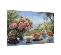 Puzzle 6000 Pièces Cuisine Puzzle Adultes Thé De L'Après-Midi Motif avec avec Boîte Cadeau,DIY Wooden Puzzl Enjoy Activités de défi Familial,Tableau Decoration Murale,Cadeau Homme 105 x 180 cm -67Y