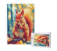 Puzzle 6000 Pieces Écureuil Grand Puzzle Classiques en Bois pour Adultes, Jeux Amusants/Colorés/Impossible/Difficiles, Cadeau d'anniversaire de Festivals pour la Famille Amis Cadeaux, Animal M-1620