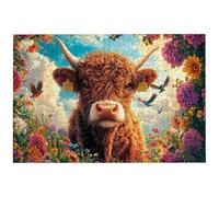 Puzzle 6000 Pièces Fleur, 6000 Pièces Puzzle Adulte, Jeu de Concentration, 179.5x105.5cm Grand Puzzles Bois pour Décoration Maison, Jeu de Puzzles Animaux pour Toute la Famille, Cadeau Femme, -8150