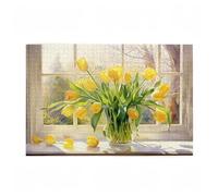Puzzle 6000 Pieces Fleur Puzzle Tulipe 6000 Pièces Grand Adultes Difficile Jigsaw en Bois avec Boîte Cadeau, DIY Challenge Impossible Créatif Jeu pour Adulte, Decoration Maison 105x179cm D-765