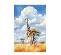 Puzzle 6000 Pieces Girafe Puzzle Arbre 6000 Pièces Grand Adultes Difficile Jigsaw en Bois avec Boîte Cadeau, DIY Challenge Impossible Créatif Jeu pour Adulte, Decoration Maison 105x179cm D-1510