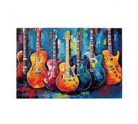 Puzzle 6000 Pieces Guitare Puzzle Rétro 6000 Pièces Grand Adultes Difficile Jigsaw en Bois avec Boîte Cadeau, DIY Challenge Impossible Créatif Jeu pour Adulte, Decoration Maison 105x179cm D-660