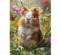 Puzzle 6000 Pièces, Hamster Fleur Papillon Adultes Puzzle 6000, Classique Jigsaw Puzzles, Éducatif Puzzles, Défi Impossible, Jeu D'adresse pour Toute la Famille, Décoration de la Les Murs BXHZW4-129