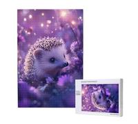 Puzzle 6000 Pieces Hérisson Grand Puzzle Classiques en Bois pour Adultes, Jeux Amusants/Colorés/Impossible/Difficiles, Cadeau d'anniversaire de Festivals pour la Famille Amis Cadeaux, Fleur M-1839