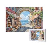 Puzzle 6000 Pièces Italie Puzzle Rue Motifs,Puzzles Bois Adulte avec Boîte Cadeau,Loisirs Créatifs Adultes DIY Activite Manuelle,Cadeau Anniversaire Homme Femme,Décoration Intérieure,105x180cm,p890t