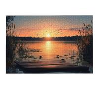 Puzzle 6000 Pièces Lac, 6000 Pièces Puzzle Adulte, Jeu de Concentration, 179.5x105.5cm Grand Puzzles Bois pour Décoration Maison, Jeu de Puzzles Paysage pour Toute la Famille, Cadeau Femme, -8448
