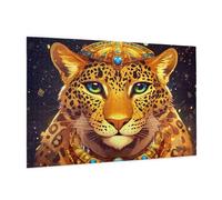 Puzzle 6000 Pièces Léopard Puzzle Adultes Animal Motif avec Avec Boîte Cadeau, DIY Wooden Puzzl Enjoy Activités de défi Familial pour Tableau Decoration Murale,Cadeau Homme/Femme 105 x 180 cm -1152Y