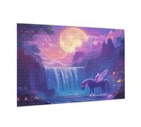 Puzzle 6000 Pièces Licorne Puzzle Adultes Paysage Motif avec Avec Boîte Cadeau, DIY Wooden Puzzl Enjoy Activités de défi Familial pour Tableau Decoration Murale,Cadeau Homme/Femme 105 x 180 cm -224Y