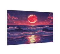 Puzzle 6000 Pièces Mer Puzzle Adultes Soleil Couchant Motif avec avec Boîte Cadeau,DIY Wooden Puzzl Enjoy Activités de défi Familial, Tableau Decoration Murale,Cadeau Homme/Femme 105 x 180 cm -412Y