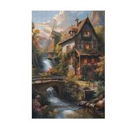 Puzzle 6000 Pieces Moulin à Vent Puzzle Fleur 6000 Pièces Grand Adultes Difficile Jigsaw en Bois avec Boîte Cadeau, DIY Challenge Impossible Créatif Jeu pour Adulte, Cadeau Femme 105x179cm D-1237