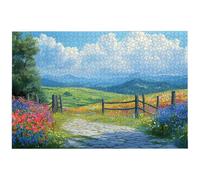 Puzzle 6000 Pièces Paysage, 6000 Pièces Puzzle Adulte, Jeu de Concentration, 179.5x105.5cm Grand Puzzles Bois pour Décoration Maison, Jeu de Puzzles Herbe pour Toute la Famille, Cadeau Femme, -8162