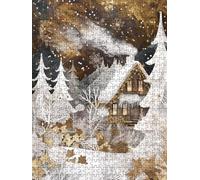 Puzzle 6000 Pièces, Paysage Blanc Adultes Puzzle 6000, Jeu Éducatif Puzzles, Classique Jigsaw Puzzles, Défi Impossible, Jeu D'adresse pour Toute la Famille, Décoration de la Les Murs FNKL4-24
